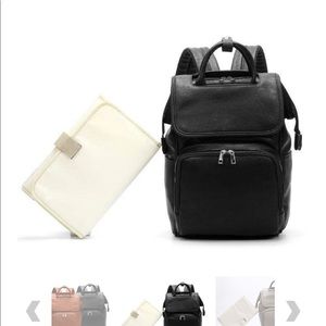 Brand new upper baby leather diaper bag
